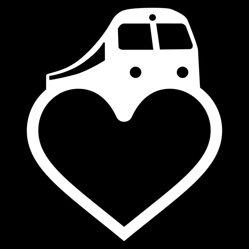 Heart train railway railroad