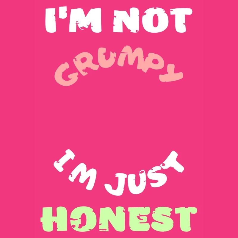 Funny grumpy moody angry honest vector