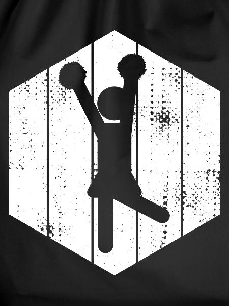 Funny Cheerleader Stick Figure