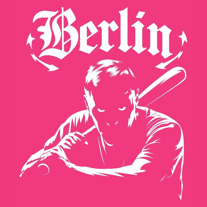 Berlin graphics with shadow effect