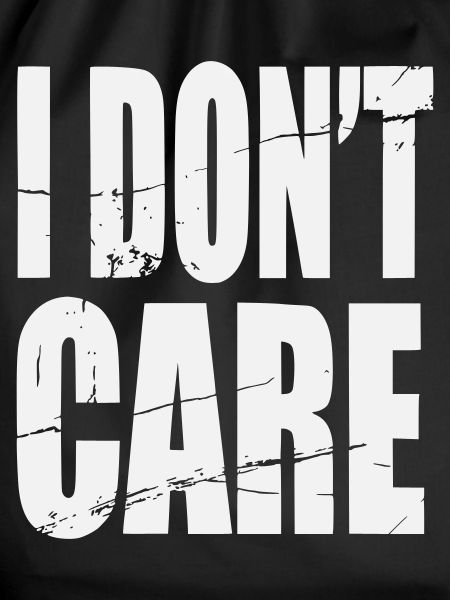 Don't Care Grunge Lettering