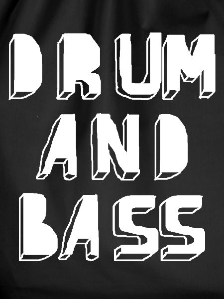 Drum and Bass Neon Glyph