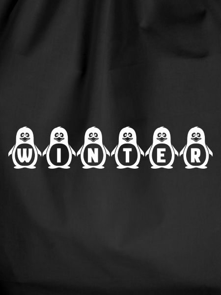 Pinguine - Schriftzug Winter - Geschenkidee