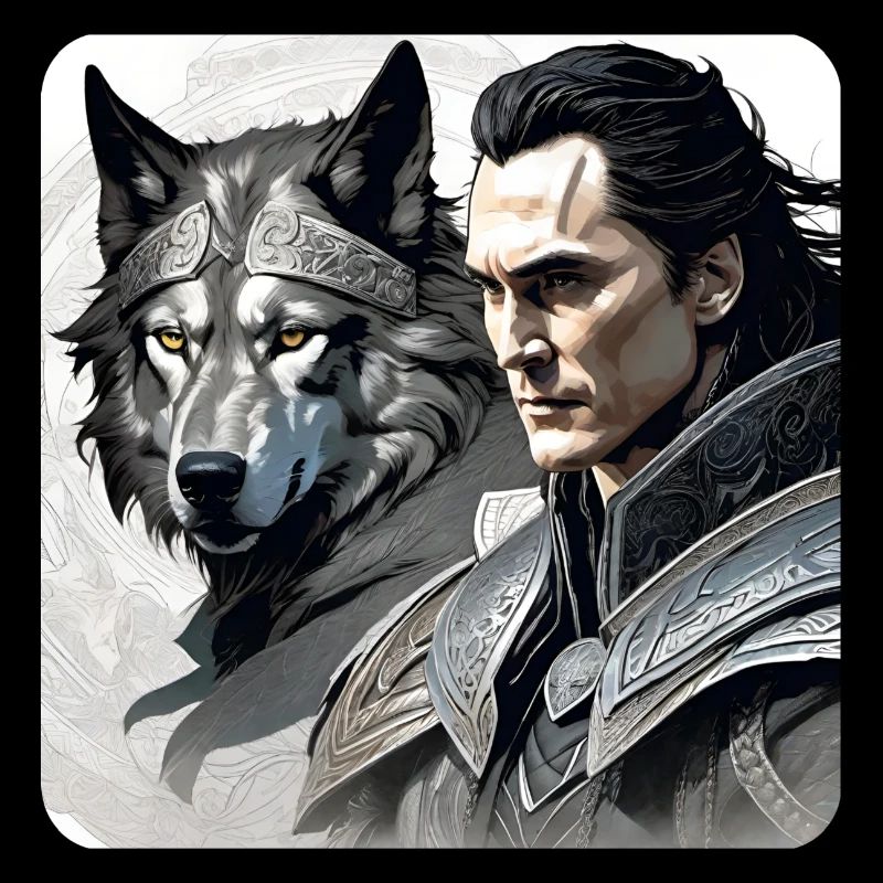 Loki with Fenri's Wolf Asgard Ragnarok