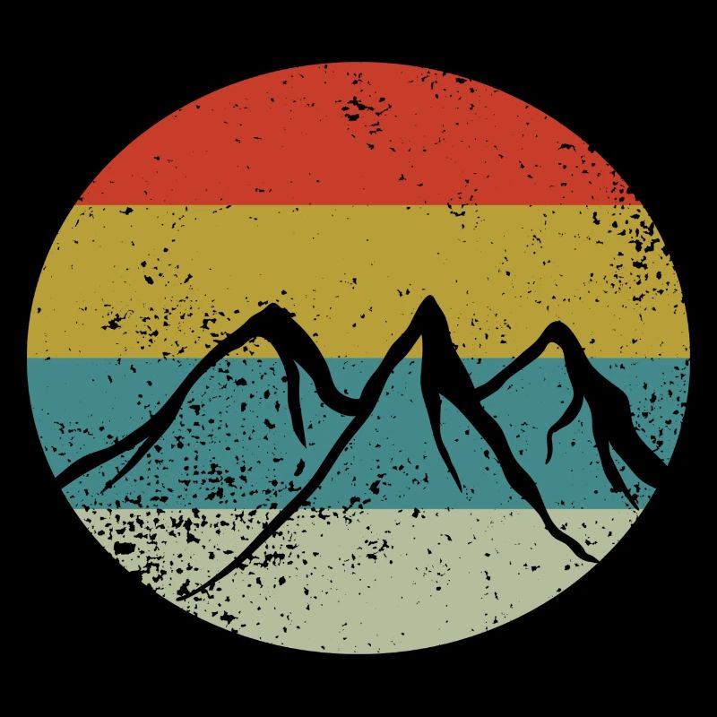 Berg Wandern Retro