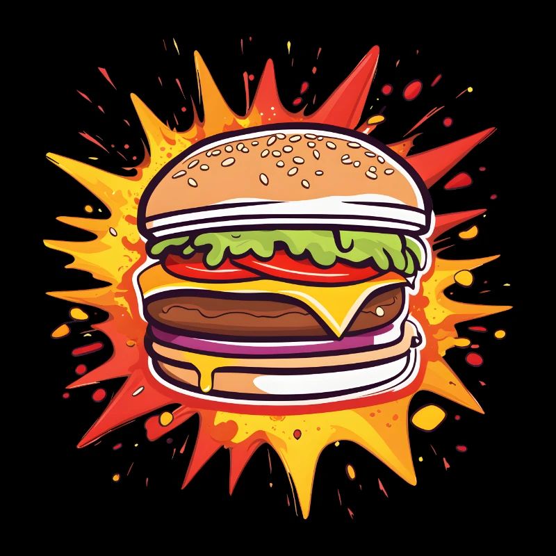 Burger mit vollem Geschmack