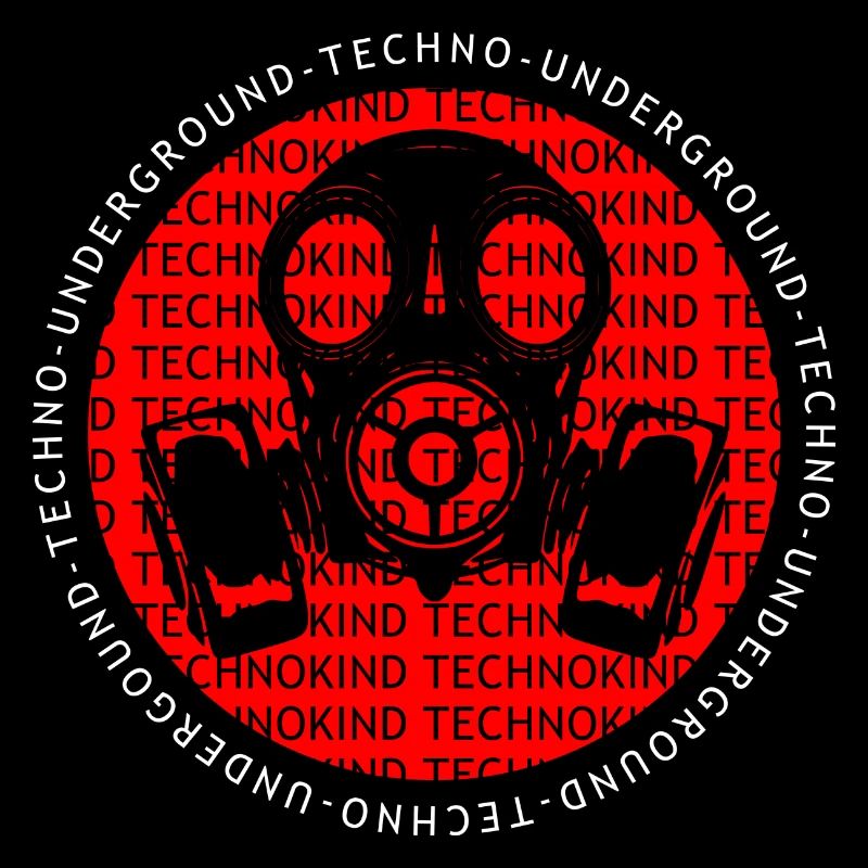 Techno - Techno music - Underground with gas mask