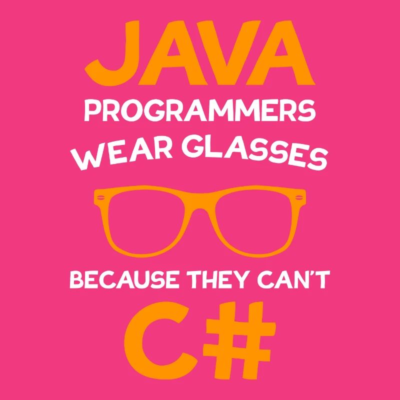 Programmeur Java porte des lunettes Programmeur C #