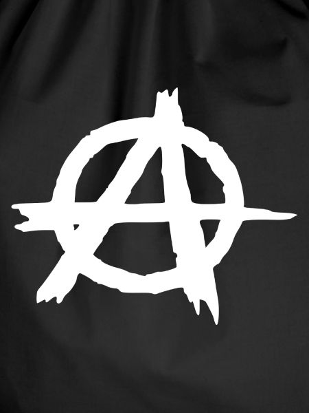 Anarchy symbol in circle