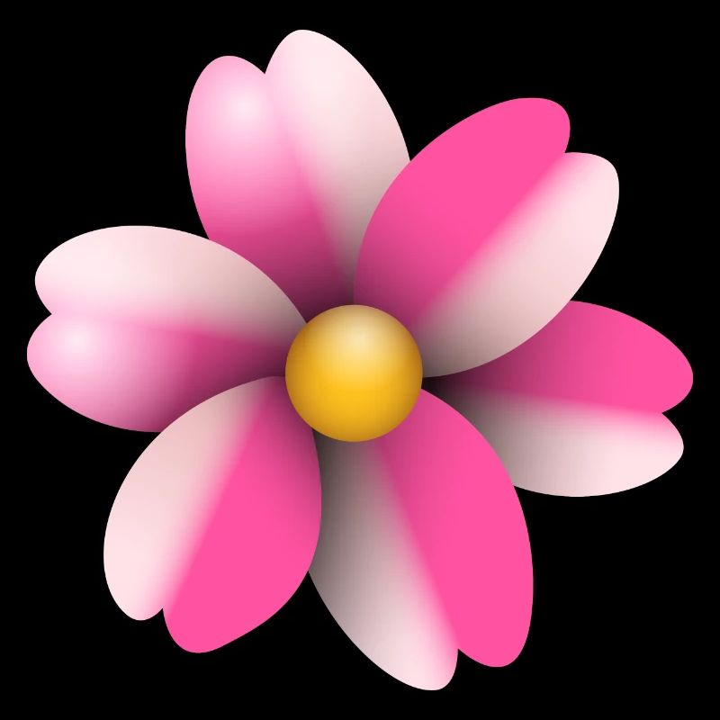 rosa Blüte