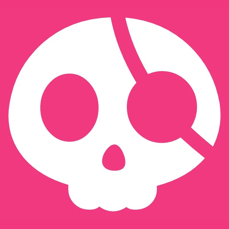 Crâne avec un cache-œil