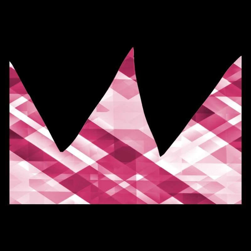 crown pink symbol shape