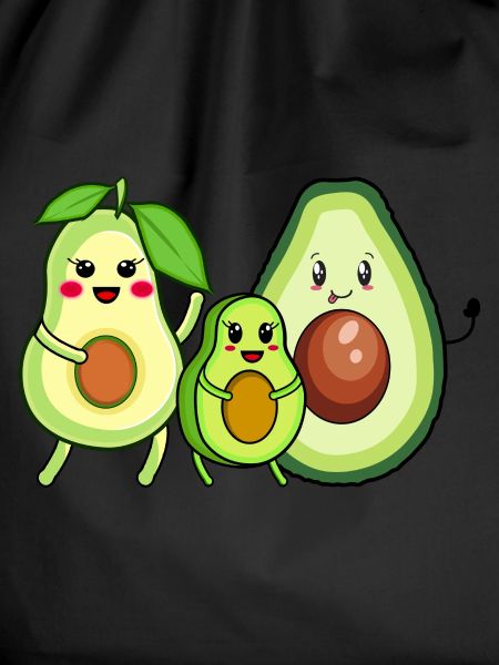 Avocado family on vacation