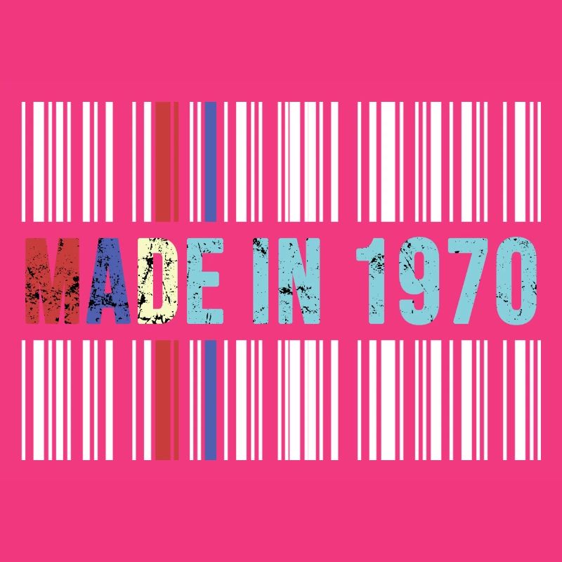 original 1970 anniversaire 52 ans anniversaire code-barres