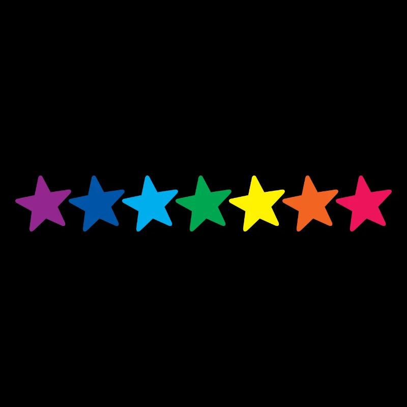 Horizontal Rainbow Stars