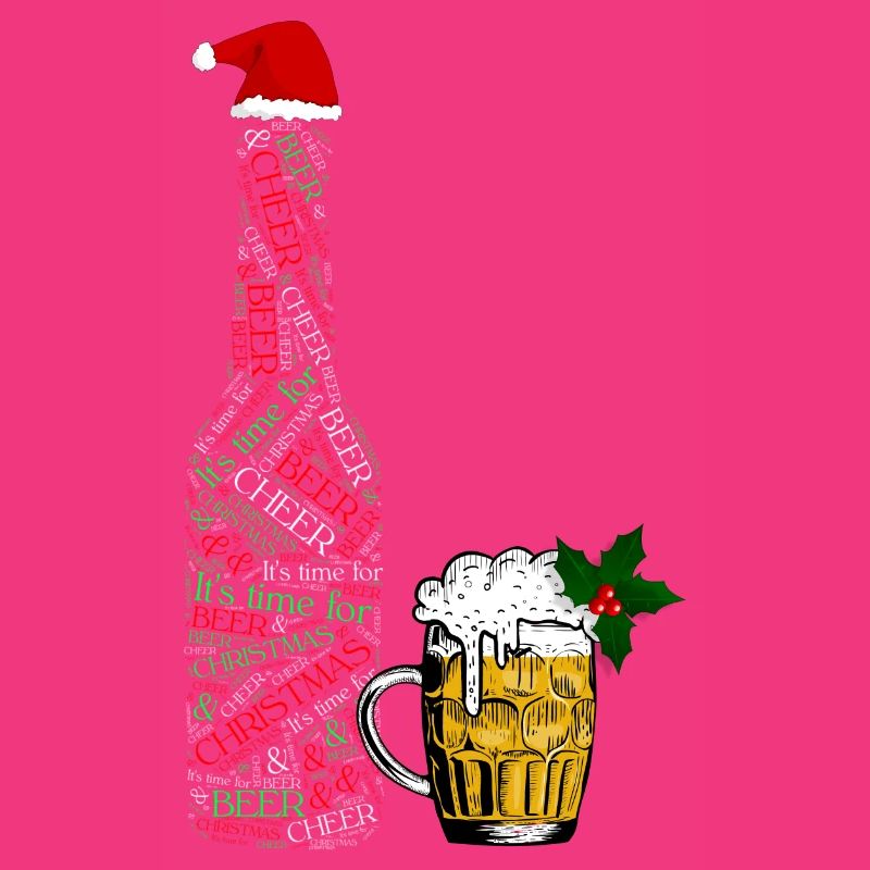 Festliche Bierflasche