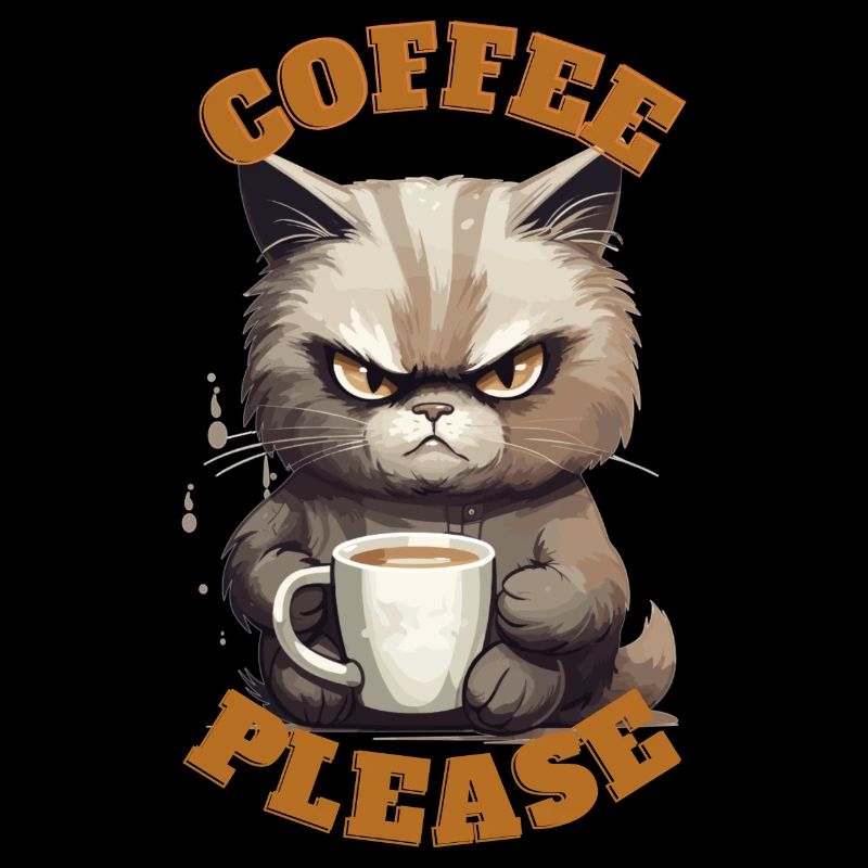 Coffee Please Cat