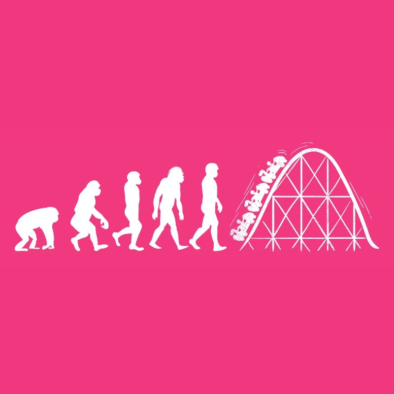 Roller coaster evolution adrenaline amusement park