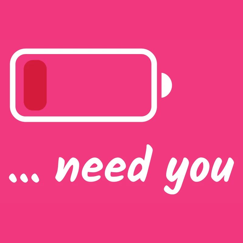 Low Battery Need You White