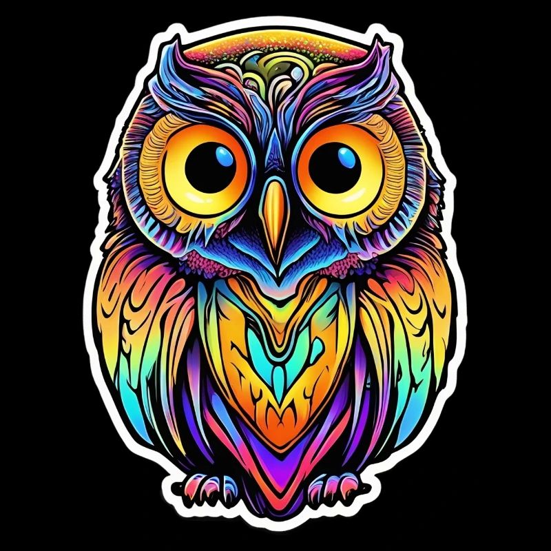 Psychedelic Owl