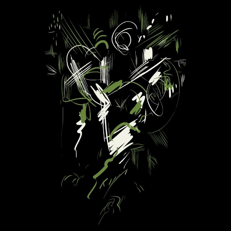 Abstract green white