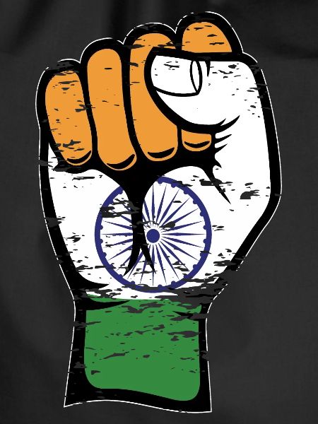 India flag fist used