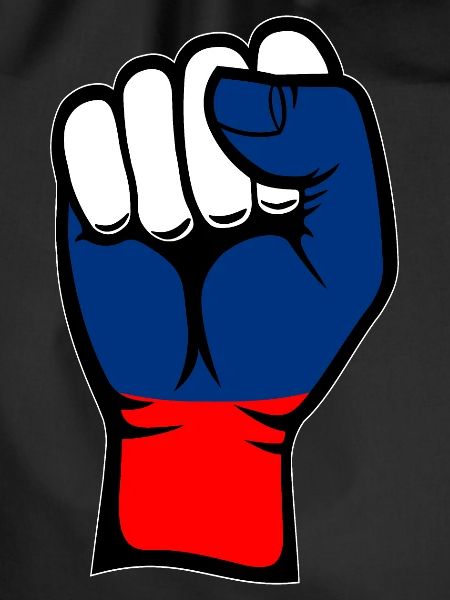 Russia Flag Fist