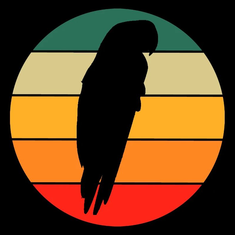 Retro Macaw Bird Lovers Gift Parrot