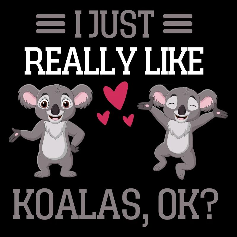 Ich mag einfach Koalas Lustiges Geschenk Koala