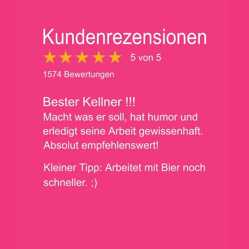 Kellner Bester Kellner Bedienung Oberkellner
