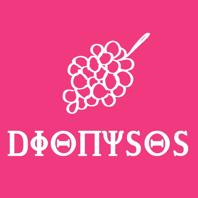 Dionysos grape design gift idea white