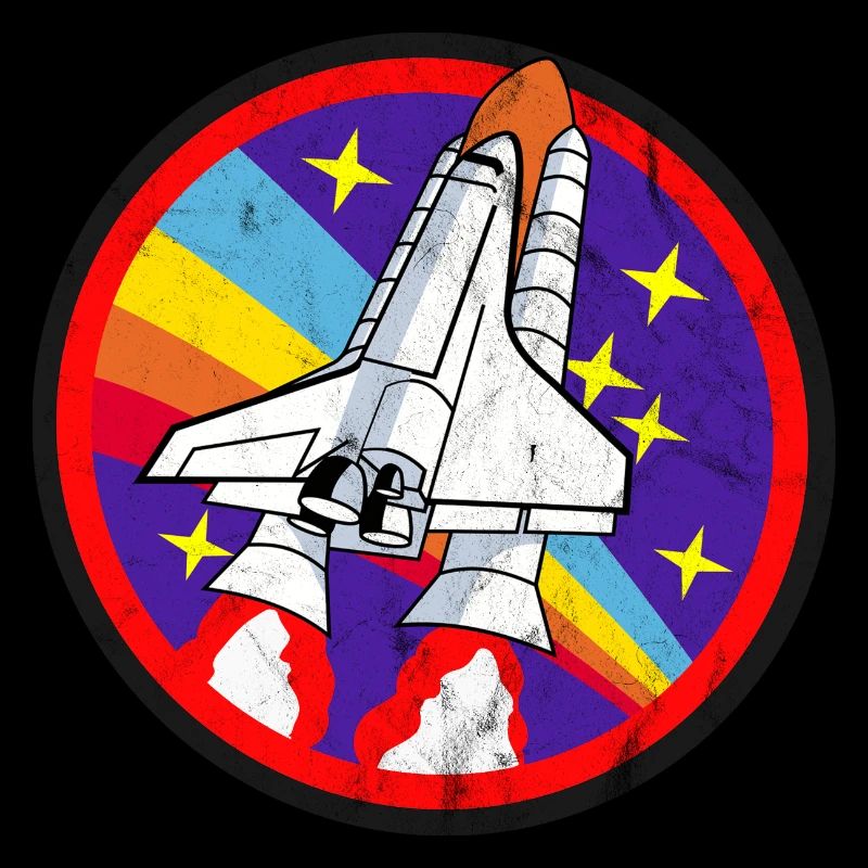 Rakete | Weltraum | Used look | Geschenkidee