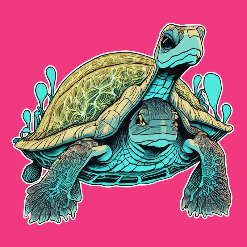 Psychedelic Double-Faced Turtle