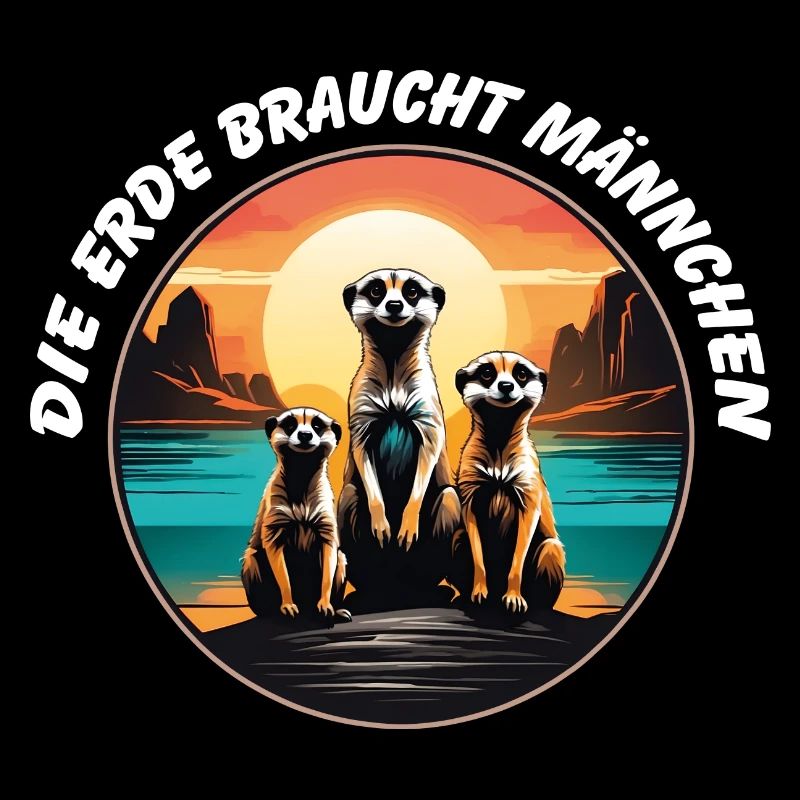 Coole Erdmännchen lustiger Erdmännchenspruch