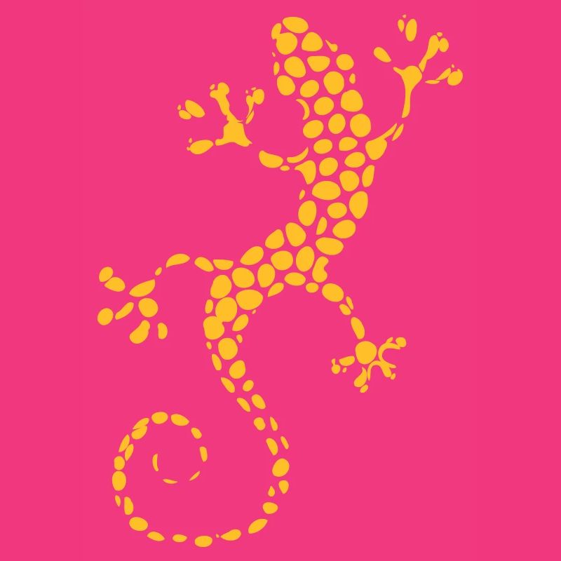 Gold colored lizard