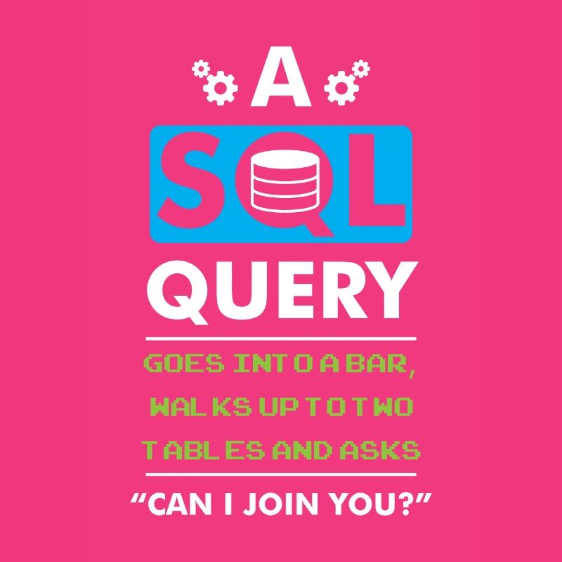 A SQL Query Goes Into A Bar Datenbank Entwickler