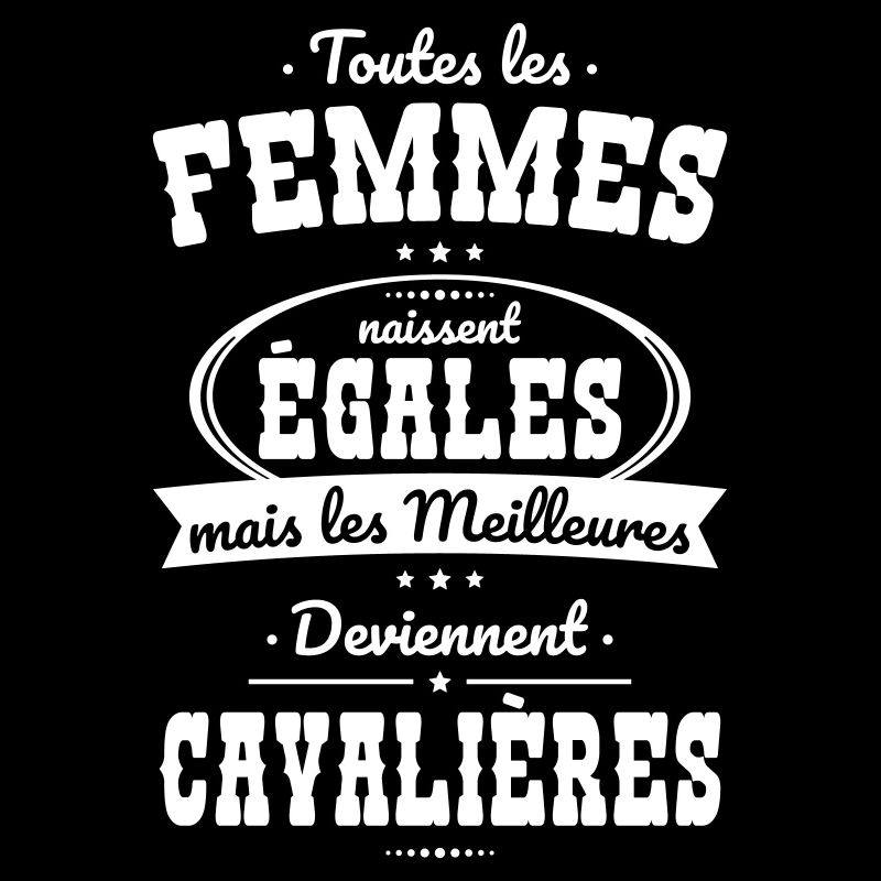 Femmes égales meilleures deviennent cavalières