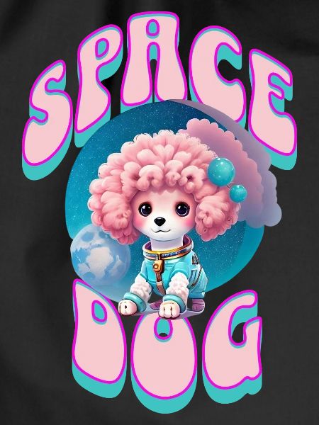 Poodle astronaut spacedog
