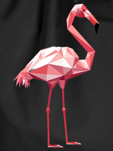 Flamingo in Geometric Style