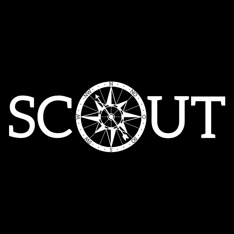 Scout mit Kompass