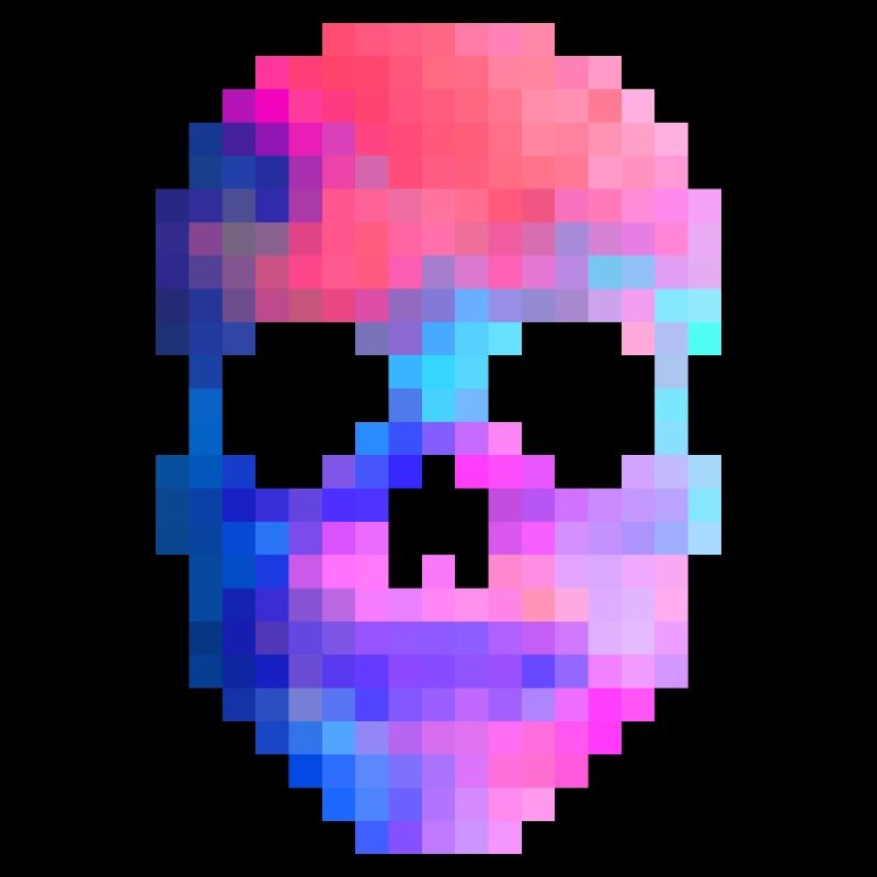 Pixel skull