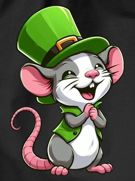 St. Patrick's Cute Rat