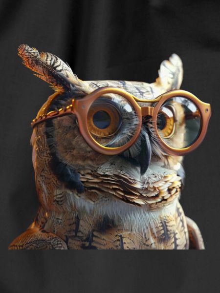 Owl with glasses