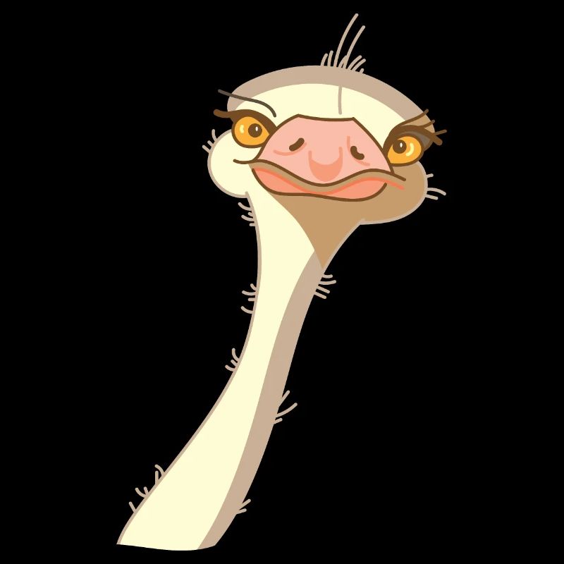Bird Ostrich Funny (b)