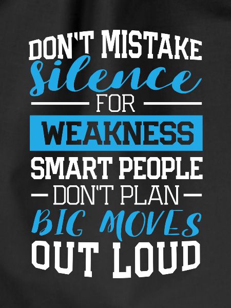 Dont mistake silence design