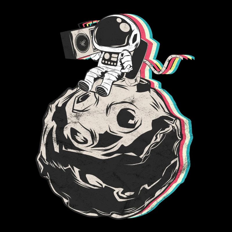 Astronaut moon space spaceship