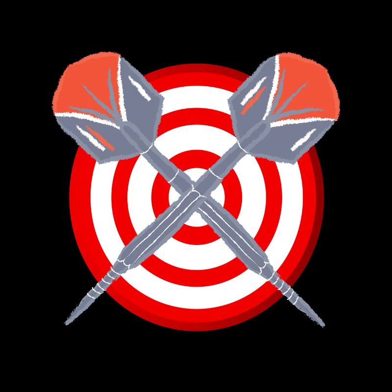 Fléchettes avec disque et flèches