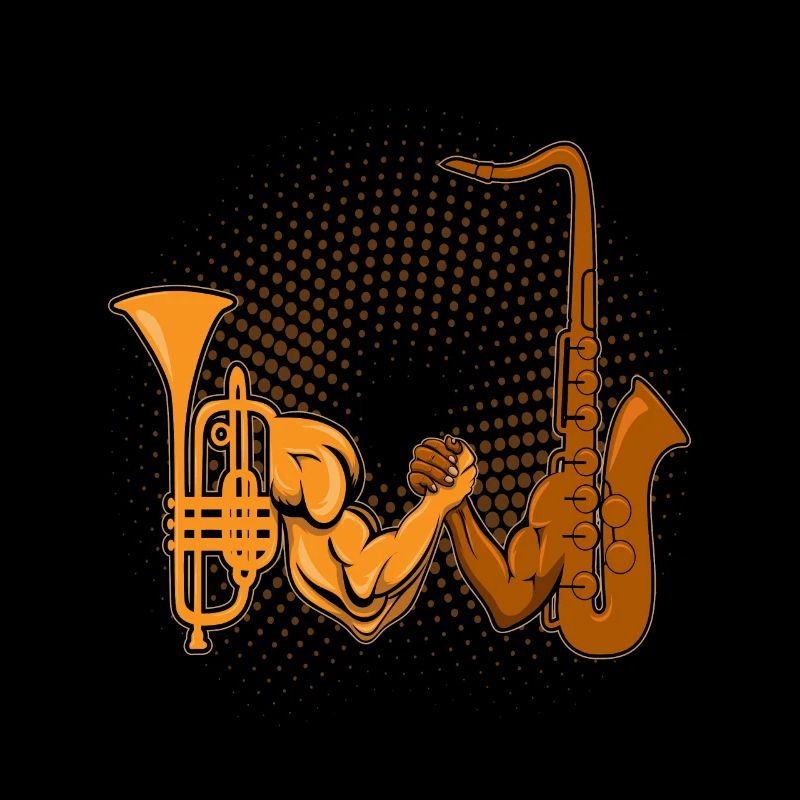 Trompete Saxophon - Witziges Shirt Geschenk