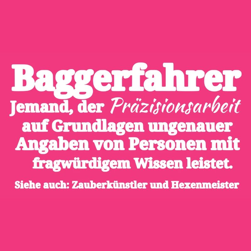 baggerfahrer tshirt Geschenkidee