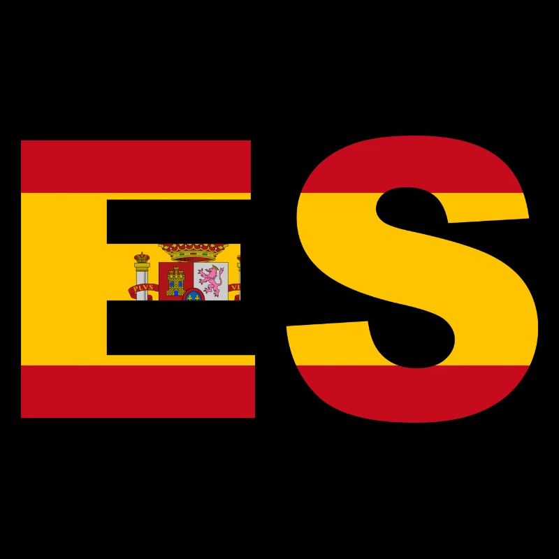 Spain Flag ISO Code ES Madrid Europe Ibiza EU